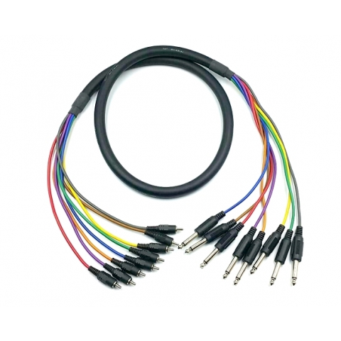 TS MONO TO 8 RCA CABLE